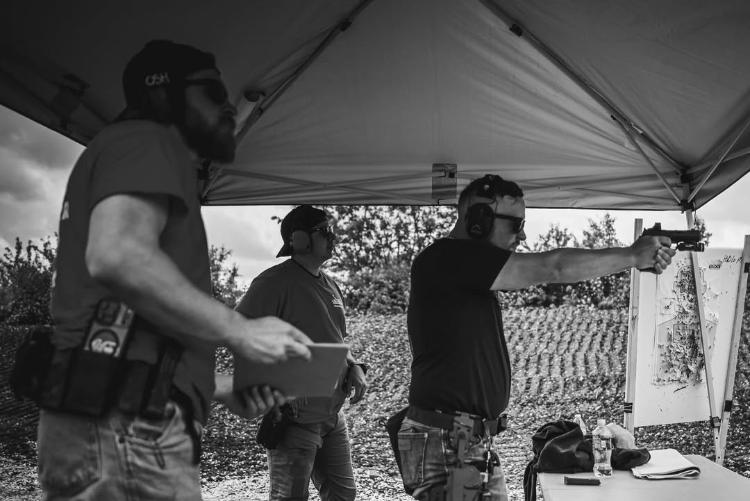 Community fundraiser at a shooting range