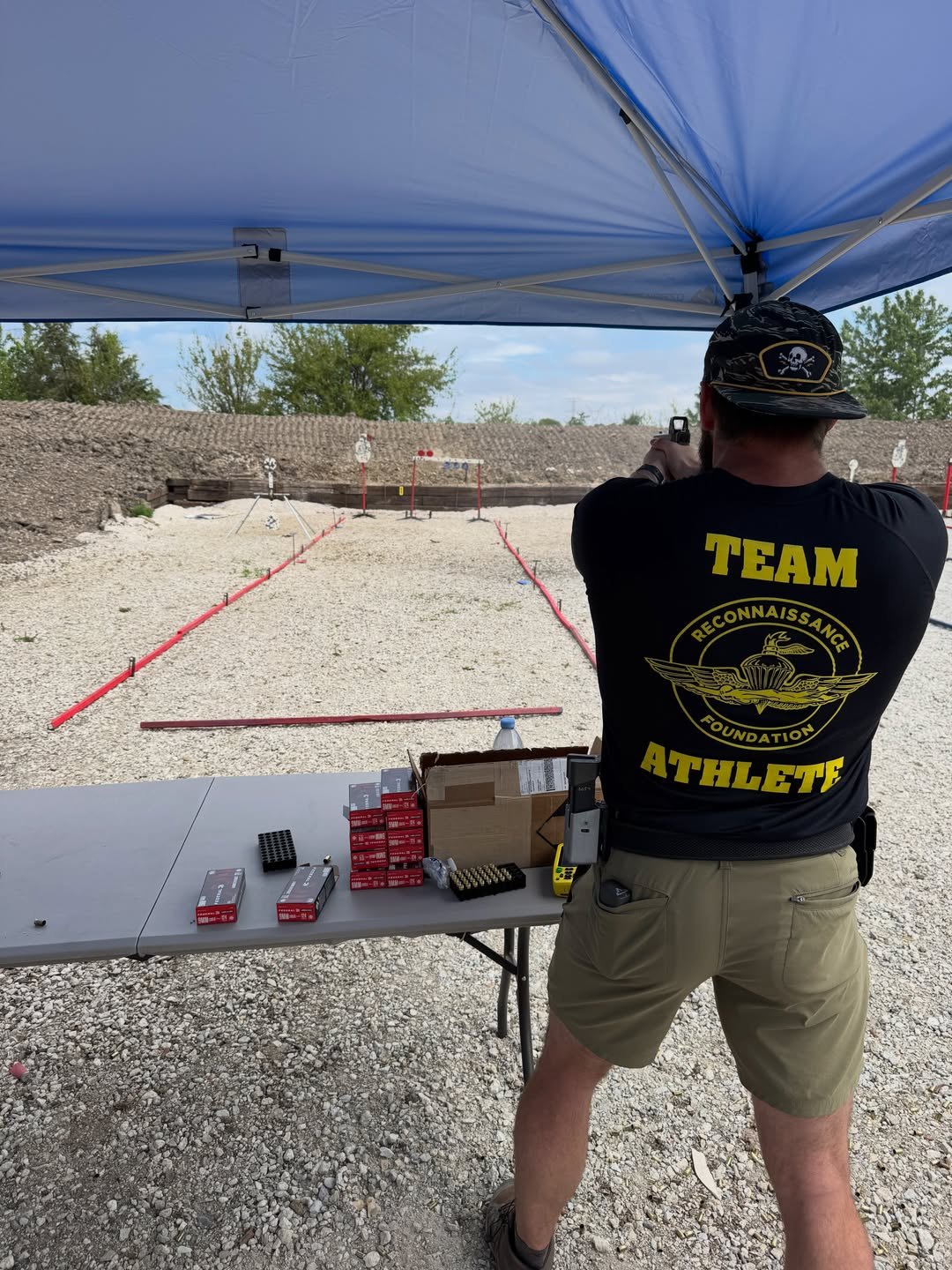 Range team member during a foundation shooting event